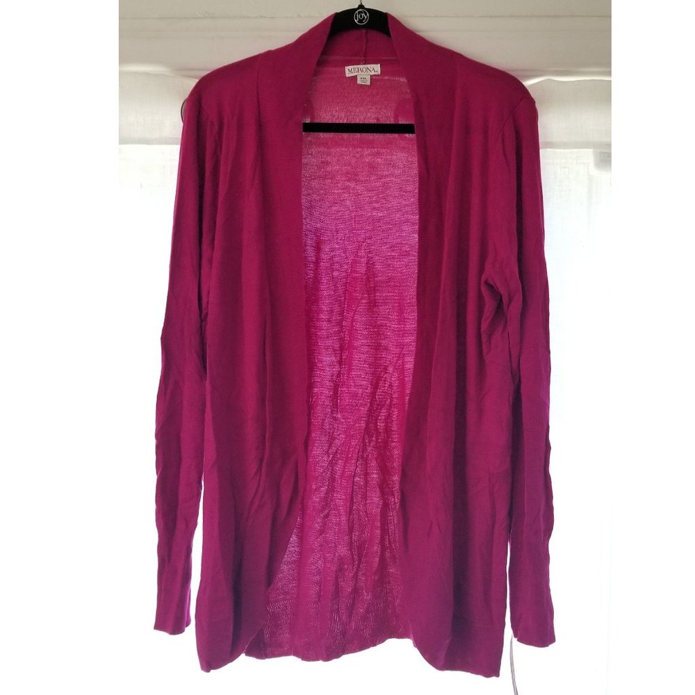 Merona Pink Cocoon Knit Cardigan Sweater XXL